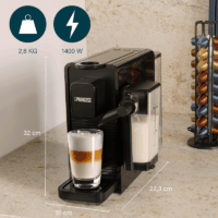 Machine à Café à Capsules & Latte Pro Princess 249455 Noir Tunisie