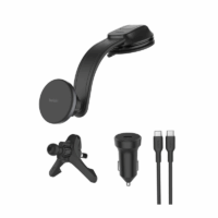 Support de Charge Magnétique Sans Fil Belkin BoostCharge Pour Tableau de Bord de Voiture – WIC012HQBK Tunisie