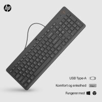 Clavier Filaire Hp 150 Usb – NOIR – 664R5AA Tunisie