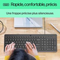 Clavier Filaire Hp 150 Usb – NOIR – 664R5AA Tunisie