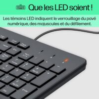 Clavier Filaire Hp 150 Usb – NOIR – 664R5AA Tunisie