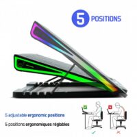 Refroidisseur Spirit of Gamer Airblade 800 POUR PC PORTABLE 17&Prime; – Noir – SOG-VE800RGB Tunisie