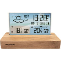Réveil et Station Météo Thomson avec socle  – Bois – CT610  Tunisie