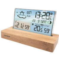 Réveil et Station Météo Thomson avec socle  – Bois – CT600  Tunisie