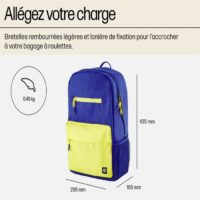 Sac à dos HP Campus Pour Ordinateur Portable 15.6 » – Bleu et Jaune -7J596AA Tunisie