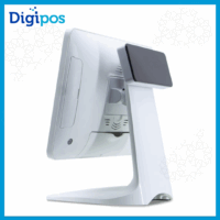 Caisse Tactile 15&Prime; Digipos Digi-shop Pc Avec Afficheur Client Wifi – Blanc – 9015S Tunisie