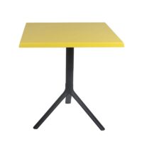 Table Bistrot Noa 3 Pieds 70×70 Cm Werzalit Socle Peinture Noir Sotufab – Maracaibo – TBIS144NR Tunisie