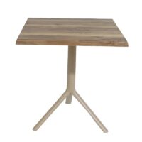 Table Bistrot Noa 3 Pieds 70×70 Cm Werzalit Socle Peinture Grège Sotufab – Jaune – TBIS144GR Tunisie