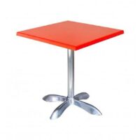 Table 70×70 Cm Werzalit Socle Allum 4 Pieds Sotufab – TBIS032 Tunisie