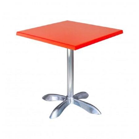 Table 60×60 Cm Werzalit Socle Allum 4 Pieds Sotufab – TBIS030 Tunisie
