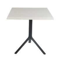 Table Bistrot Noa 3 Pieds 70×70 Cm Werzalit Socle Peinture Grège Sotufab – Wingue – TBIS144GR Tunisie