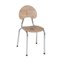 Chaise Chromé Familia Assie Pvc – Blanc – CHC0019BC Tunisie