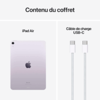 Apple iPad Air 2025 11&Prime; 8 Go 128 Go Wi-Fi – Violet  – MCA04QA/A Tunisie