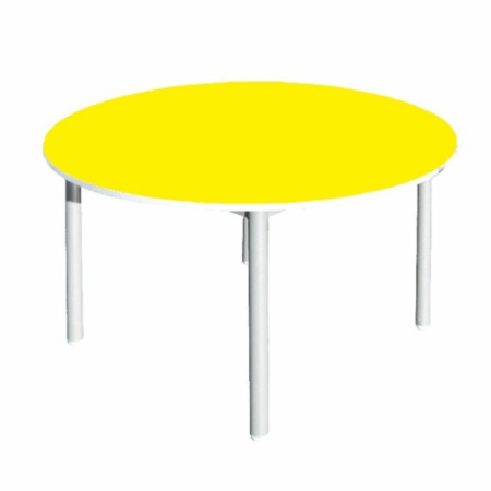 Table Maternelle Ronde D90 Sotufab -Jaune- MA14 Tunisie