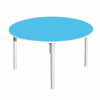 Table Maternelle Ronde D90 Sotufab – Bleu Ciel – MA14 Tunisie