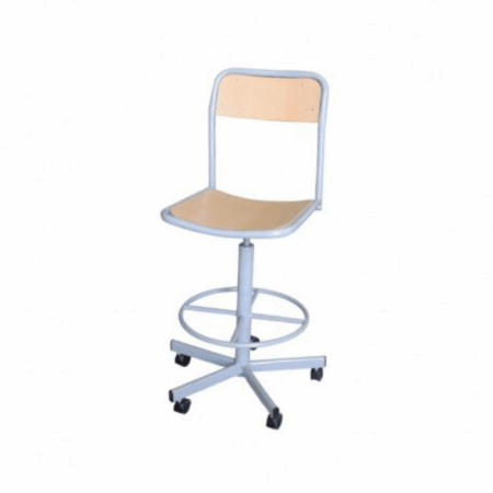 Chaise Laboratoire A Hauteur Variable Avec Roulettes – LABO001 Tunisie
