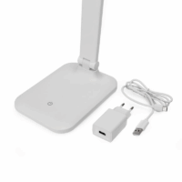 Lampe De Bureau Platinet Rechargeable LED REMUS 5W USB – Blanc -PDL194W Tunisie