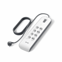 Multiprise Parafoudre Belkin 8 Prises Avec 2 Ports Usb 2.4 A – Blanc & Gris – BSV804VF2M-V2 Tunisie