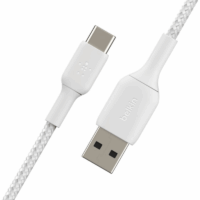 Câble De Charge Belkin Tresse BoostCharge USB-A Vers USB-C 1M – Blanc- CAB002BT1MWH Tunisie