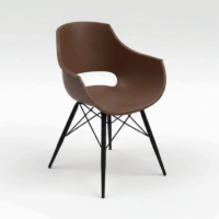 Chaise Cosmos avec Pieds Chromées – Grège – CHP0059TP Tunisie