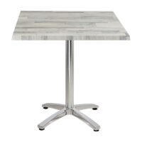 Table 70×70 Cm Werzalit Socle Allum 4 Pieds Sotufab – TBIS032 Tunisie