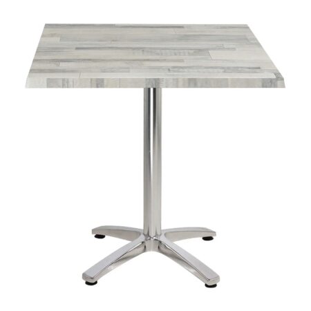 Table 70×70 Cm Werzalit Socle Allum 4 Pieds Sotufab – TBIS032 Tunisie