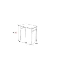 Table Etudiant C30 Top Mdf Chant Vernis Sotufab – TE36 Tunisie