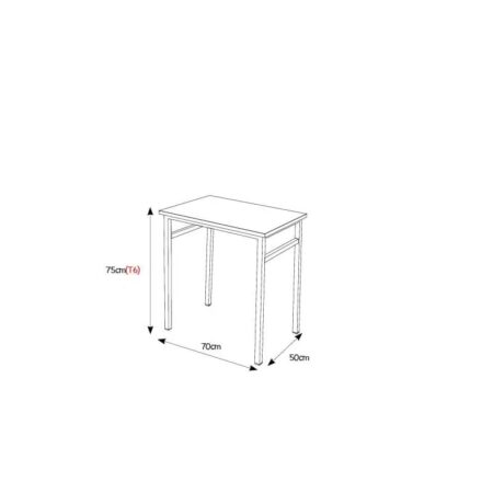 Table Etudiant C30 Top Mdf Chant Vernis Sotufab – TE36 Tunisie