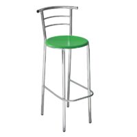 Tabouret Chromé Casa Assise En Werzalit – Noir – TABC0002 Tunisie