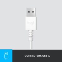 Casque Logitech Micro USB Stéréo H390 Blanc – 981-001286 Tunisie