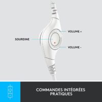 Casque Logitech Micro USB Stéréo H390 Blanc – 981-001286 Tunisie