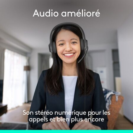 Casque Logitech USB-C Stéréo H390 Noir – 981-001576 Tunisie