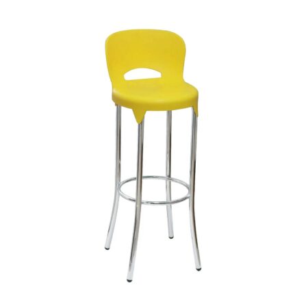Tabouret Dallas Socle Chromé – Jaune – TABC0010JN Tunisie