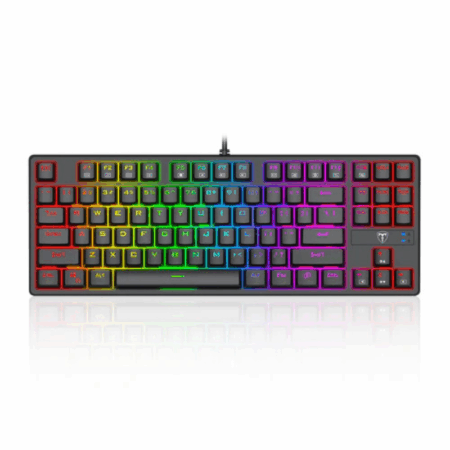 Clavier Gaming Filaire Mécanique T-Dagger Vex 87 TKL RGB – Noir – T-TGK332 Tunisie