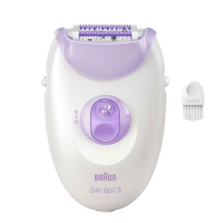 Épilateur Électrique Braun Silk-épil 3 SE3-000 Blanc & Violet Tunisie