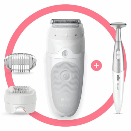 Épilateur Braun Silk épil 5 Wet & Dry SES5-805 Blanc & Gris Tunisie
