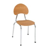Chaise Chromé City – Blanc – CHC0040BC Tunisie