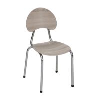Chaise Chromé Familia Assie Pvc – Blanc – CHC0019BC Tunisie