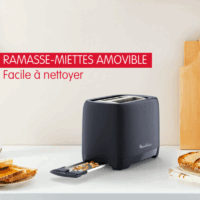 Grille-Pain Moulinex Morning LT2M0810 850 W Noir Tunisie