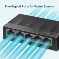 Switch de bureau TP Link 5 ports Gigabit – 10/100/1000 Mbps – LS1005G Tunisie