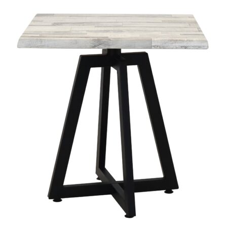 Table Bistrot Mega 70×70 Cm Werzalit Socle Métallique Sotufab – White Block – TBIS135 Tunisie
