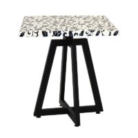 Table Bistrot Mega 70×70 Cm Werzalit Socle Métallique Sotufab – Blanc – TBIS135 Tunisie