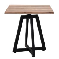 Table Bistrot Mega 70×70 Cm Werzalit Socle Métallique Sotufab – Blanc Rotin – TBIS135 Tunisie