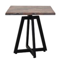 Table Bistrot Mega 70×70 Cm Werzalit Socle Métallique Sotufab – Noir – TBIS135 Tunisie