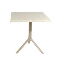 Table Bistrot Noa 3 Pieds 70×70 Cm Werzalit Socle Peinture Grège Sotufab – Noir – TBIS144GR Tunisie