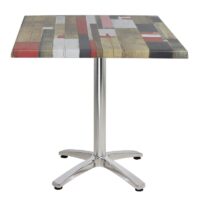 Table Bistrot 80 X 80 Cm Socle Aluminium 4 Branche Sotufab – Noir – TBIS085 Tunisie