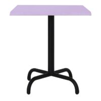 Table Bistrot 70×70 Wz Socle Métallique En Tube Rond – Rouge – TBIS093 Tunisie