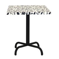 Table Bistrot 70×70 Wz Socle Métallique En Tube Rond – Afyon – TBIS093 Tunisie