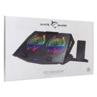 Refroidisseur Gamer WHITE SHARK SHADOW 2 FANS Pour Pc Portable 17.3&Prime; RGB – GCP-10 Tunisie