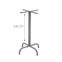 Table Haute 60×60 Cm Werzalit Socle Métallique Sotufab – TPIZ043 Tunisie